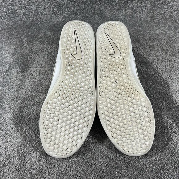 Nike SB Force 58 DH7505-100 Men’s Sz 13 Premium Triple White Leather Skate Shoes main image 12